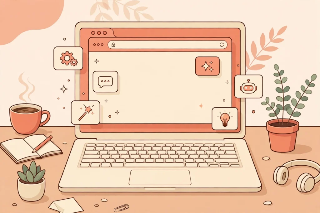 Best AI Chrome extensions 2026 browser tools illustration