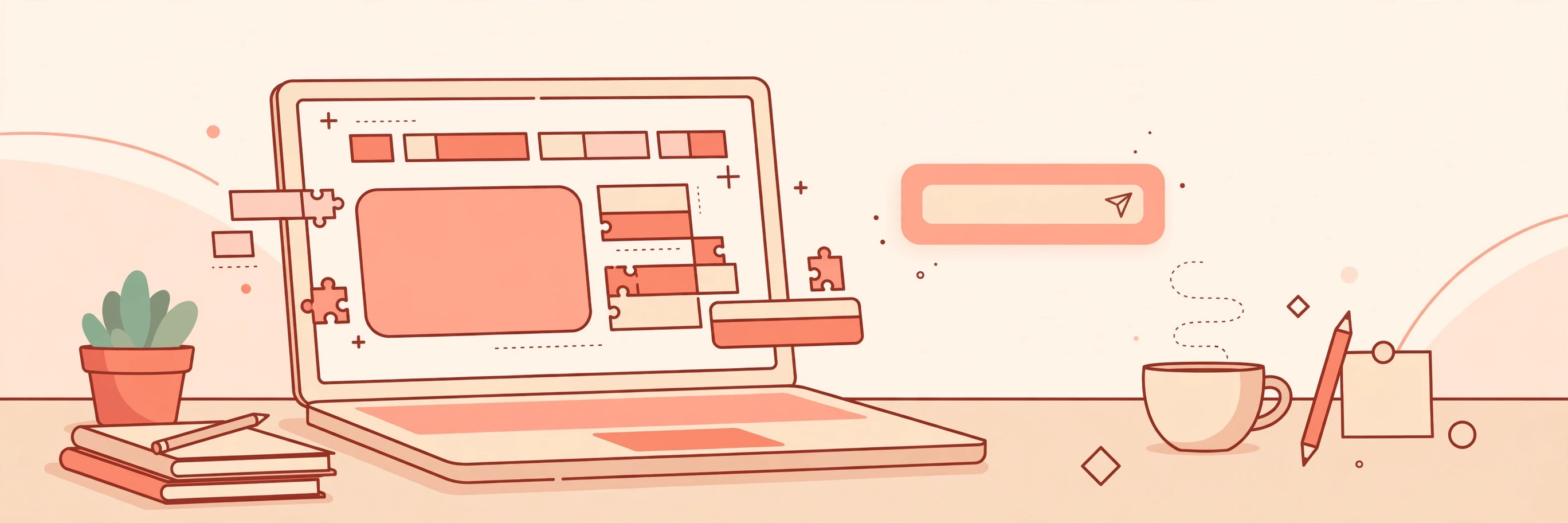 AI website builder creating a website from a chat prompt on a laptop