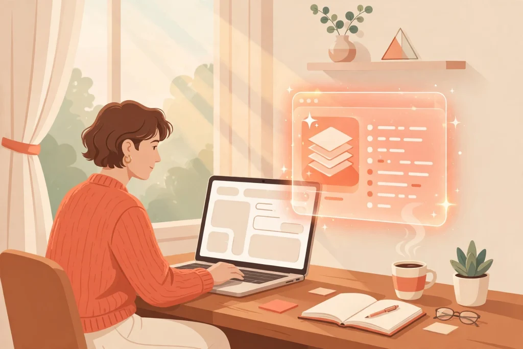 Freelancer using ChatGPT prompts to write proposals at a home desk